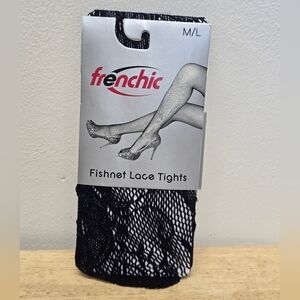 Fishnet Lace Stockings Black M L Frenchic Sexy Cosplay Lingerie NWT